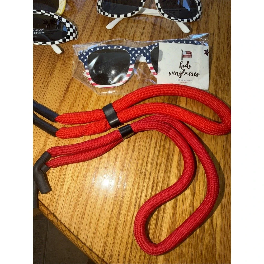 Infant Toddler Sunglasses Lot Of 9 Checkers Stars Flag Hawaiian